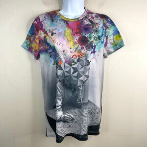 Imaginary Foundation Y2K Unisex Graphic Art Tee Size S AOP VTG Indie Tattoo USA